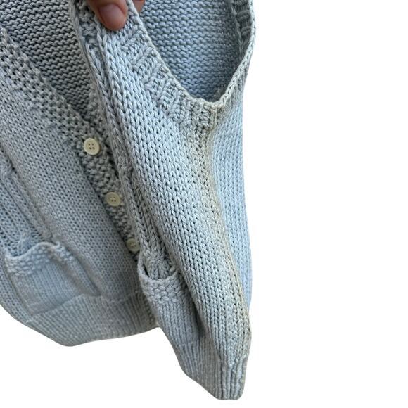 NWT Vintage Deadstock Cable Knit Sweater Vest Light Blue Size Small - Picture 4 of 4